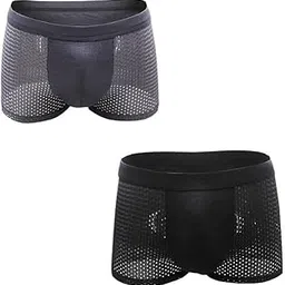 lulela Men's Boxer Brief Underwear for Men | Pack of 2 Multi Colour-picture-10
