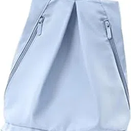 BNF® Drawstring Backpack Bag Water Resistant for Women Organizer Gym Rucksack Blue L-Sporting Goods-Fitness, Running & Yoga-Gym Bags-1 Gym Drawstring Backpack-image-5