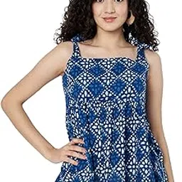 9rasa Women's Cotton Printed Tie-up Peplum Top for Casuals Evening Workwear-picture-29