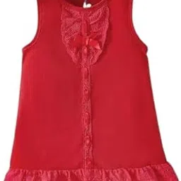 Baby Girls summer Frock Frock_009_Red 6-12 Months-picture-35