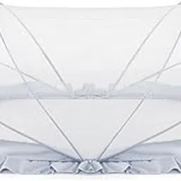 Safemyles Foldable Baby Mosquito Net, Bottomless Net for Baby, for Safe & Easy Use | Ensures Your Baby's Safe Sleep - (L-90 x W-50 x H-50 cm) - Grey-picture-23