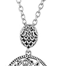 voylla Morni Sikhi Pendant|Pendant for Women|Silver Oxidised|Everyday|-picture-31