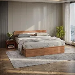 GODREJ INTERIO Bed, Juno Queen Size Engineered Wood Bed with Box Storage, 1-Year Warranty, Brown, Prelaminated Particle Board-picture-14