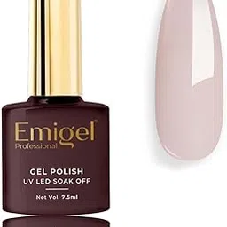 Emigel Professional UV Translucent Gel Polish - 003 - GOOSE GREY | Cured With UV LED Lamp | Super Glossy Finish | Quick Drying Nail Polish (7.5ml)-image-45