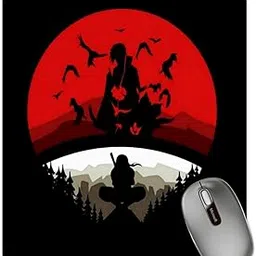 Darkbuck Anime Mouse Pad for Laptop Desktop PC Gaming Mousepads Rubber Base with Anti Skid Smooth Surface (22 cm x 18 cm) Naruto Itachi Uchiha Mousepad-image-48
