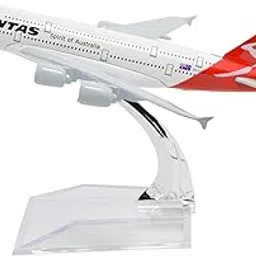 Qantas Airlines/Airways Airbus A380 16 Cm Diecast Alloy Metal Aircraft Aeroplane Model, Multicolor-picture-19