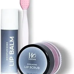 HE&SHE Lip Care Set with Moisturizing Lip Balm and Exfoliating Lip Scrub, 8g, Pink-picture-35