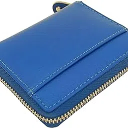 nunati Zip Wallet for Women's | Genuine Leather | Blue | Holds 6 Card Slots | Classic Slim Women Wallet Gift for Women's-picture-47