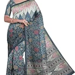 ramraj cotton Women Semi Tussar Printed Saree-picture-37