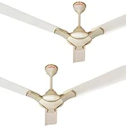 ACTIVA 1200 MM HIGH Speed 390 RPM Anti Dust Coating Pure Copper Corolla Ceiling Fan Come With 2 Year Warranty Pack of 2 (Ivory)-image-2