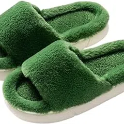 Slippers For Men Winter Sandals Casual Flats Home Footwear Man Girls Sliders Flip Flops Chappals Ladies Clogs Sleeper Slides Stylish Ortho Soft (Color: Green, Size: 3-4 UK)-image-25