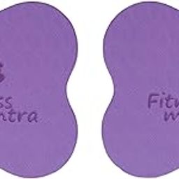 fitness mantra Fitness Mantra® 20mm Anti Slip Yoga Cushion Pad| Super Soft Quality| knee & Elbow Pad| Joint Protection Pad| Size 8 x 8 inches| Pack of 2 Pc.| Color Purple|-picture-24