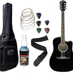 Fender FA125CE Electric Acoustic Guitar Cutaway With Sponge Bag, Belt, String Set, & Plectrums Combo Pack-picture-19