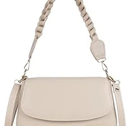 fiago Women's Stylish Crossbody Sling Bag, Faux Leather, Braided Strap, Flap Closure, Casual Fashion Shoulder Purse-picture-44