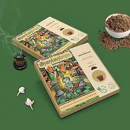 Sambrani Loban Havan Cups | Dashangam 15 Havan Pcs + 1 Free Stand | 100% Natural | Cow Dung Dhuni for Pooja-picture-23