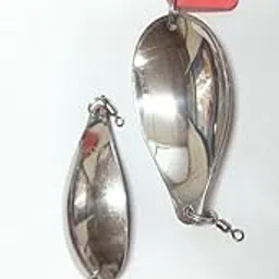 agastriya 25 gram Fishing Spoon, Hand Made Silver Spoons Lure Fishing Tools Accessories Hard Fishing Lures Treble Hooks Metal Lure Baits with RED Heart (2)-picture-16
