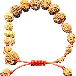 Ganesha Arts 1 to 14 Mukhi Rudraksha Bracellet l | One to fourteen Face Rudraksh Bracellet | Natural Rudraksha, 9mm-12mm, Rudraksha., One Size, Silver, no gemstone-image-33