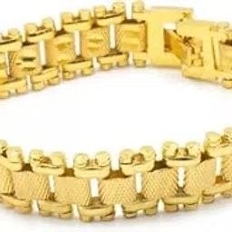 GOLD CHAIN BRACELET FOR MEN & BOYS,(12MM THICKNESS) Size 8 Inch-picture-54