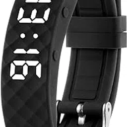 TabTime Vibrating Alarm Reminder Watch - with up to 10 Personal Alarms or Pill Reminders per Day, Black, Large, Classic,Modern image 1