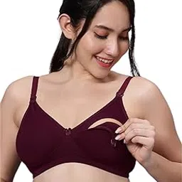 mamma's maternity Solid Bamboo Fabric Ultra Soft Maternity Bra/Feeding Bra/Nursing Bra Pack of 1-picture-12