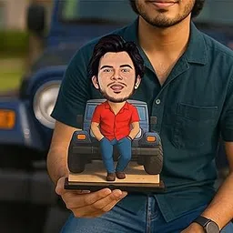 AVATAAR STUDIO Personalized Gift for Wife, Husband, Girlfriend, Boyfriend, Friends Character Caricature Photo Frame Unique Design Customized Gift for Friends & Family (Thar-Boy, 10 Inches)-image-5