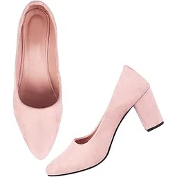 tryme Trendy&Fashion Pointed Pump Block Heel Sandals for Girls & Women-picture-32