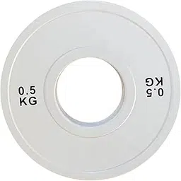 TRENDYNEST Fractional Weight Plate Workout Weights for Exercise Home Gym Weight Lifting White 0.5kg | Weight Plates | Strength Training-image-12