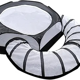 Pet Tent Tunnel Cage Folding Hideout Playground for Hamster Rabbit Dogs-image-7