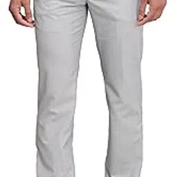 park avenue Men's Mid Rise Stripe Pattern Regular Fit Polyester Blend Flat Front Formal Trouser-picture-36