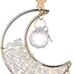VELURA Moon Pendant Wind Chime Rainbow Maker Wall Hanging Aesthetic Suncatcher Moon White|1 Pendant Wind Chime| Suncatchers & Mobiles|Home & Garden-picture-48