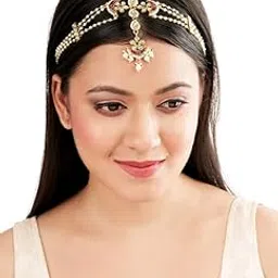 femmibella Rajasthani Mathapatti Style Maangtikka For Women And Girls-picture-30