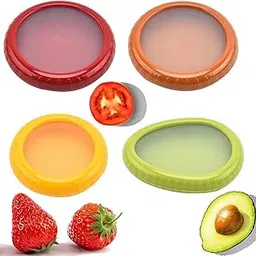RETJIKO 4Pcs Food Storage Container Set – Airtight Vegetable & Fruit Saver | Onion, Avocado, Lemon, Garlic & Tomato Keeper | BPA-Free, Reusable Kitchen Storage Box-picture-41