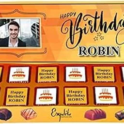 Expelite Customised Gifts for Birthday - 12 pc Birthday Chocolate Box-picture-43