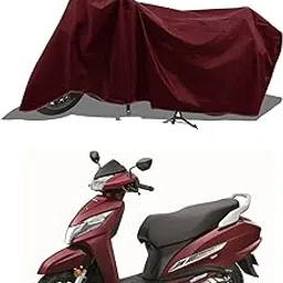 Bhoomika -Water -ressistant Full Bike-scooty Two Wheeler Body Cover for Honda Activa 125, 3G,4G,5G,6G,Duo,Grazia/TVS Jupiter,NTORQ125,Pep Plus,Zest/Hero Pleasure Plus,Maestro Edge,Destini125(Maroom)-picture-12