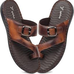 yoho Leather Sandals 002 for men | Premium Leather Finish | Cushioned Comfort | Ergonomic Fit | Lightweight Durability | Versatile Style-picture-25