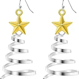 fullive Christmas Earrings, Hypoallergenic Holiday Dangle Xmas Earrings, Holiday Jewelry Christmas Accessories for Women-picture-34
