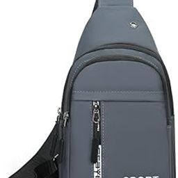 qblyn Sling Bag Crossbody Bag Men with Earphone Hole Shoulder Chest Bags Wallet Purse for Travel Sports Hiking Shorter Bike Rides-picture-11