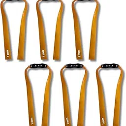 High-Performance Gold Slingshot Rubber Bands (Set of 6) for Outdoor Fun and Accuracy | Natural Latex Rubber Catapult Bands | Slingshot Replacement Flat Band-picture-10