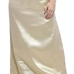 apsra ls Women Saree Petticoat Satin Silk Underskirt Lining for Sari Wrap for Women Khaki-picture-27