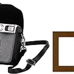 Mini EVO Camera Case – Compatible with Fujifilm Instax Mini EVO Instant Camera – Lychee Texture PU Leather Cover (Black)-picture-12