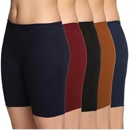 Shorts - 100% Pure Cotton, Soft & Breathable Undershorts for Women & Girls, Non-See-Through, Perfect for Layering Under Skirts & Everyday Use (Colors May Vary)-image-34