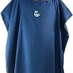 lichts Microfiber Surf Poncho Changing Robe Wetsuit Soft for Swim Navy Blue-picture-46