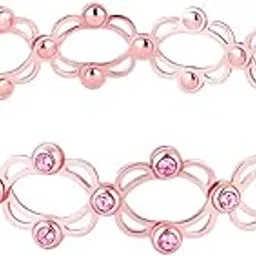 giva 925 Silver Zircon Studded Supple Ring Cum Bracelet | Gifts for Women and Girls | With Certificate of Authenticity and 925 Stamp | 6 Months Warranty* image 1