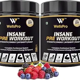 Insane Pre Workout 500g gym supplements for men Ultimate Performance & Energy Compound with Pump & Vascularity Amplifier, BCAA, Beet root & green tea (Mix Berry Flavor, 32 Servings)-image-10