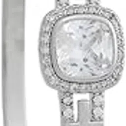 Fashion Jewellery White Rodium Polished Zircon Kada With Locking System |Best For Gifting, Bride, Bridemaids & Special Occasion | Zircon Kada For Women - 445623-image-92