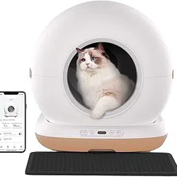 Petverse® Automatic Cat Litter Box - Large Size, Smart Self-Cleaning, Covered Electric Litter Box for All Cat Sizes & Multiple Cats | Odour Control | App-Connected | Compatible with Clumping Litter-picture-37