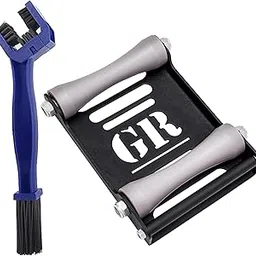 Grand Pitstop Paddock Stand Wheel Roller for Bike Cleaning and Lubrication with Motorcycle Chain Cleaning Blue Brush (Bikes <270 Kgs and Tyre Width <240 mm, Large)-image-68