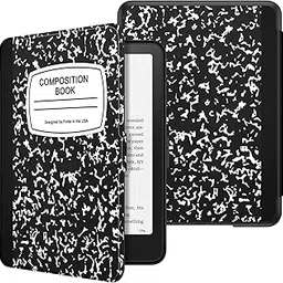 Fintie Case for 7" All-New Kindle Paperwhite (12th Generation, 2024) and Kindle Colorsoft Signature Edition - Slim Lightweight Shell PU Leather Protective Cover with Auto Sleep/Wake, Composition Book-picture-18