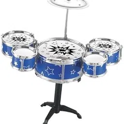 Child Jazz Drum Set Preschool Learning Toy Mini Drum Set for Boys Kids Gifts Blue-image-94