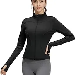 venzina Women's All-Weather Running Jacket Windproof, Fleece Lined & Slim Fit Thermal Sports Coat for Gym, Cycling, Commuting & Winter Trekking-picture-49